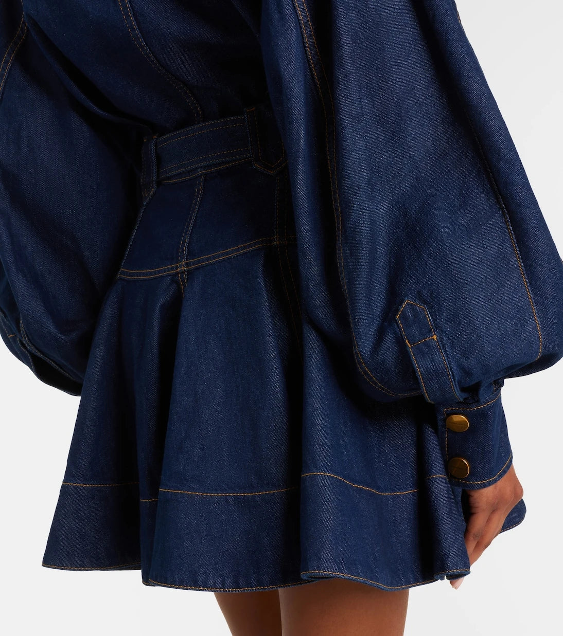 Zimmermann - Luna belted denim minidress