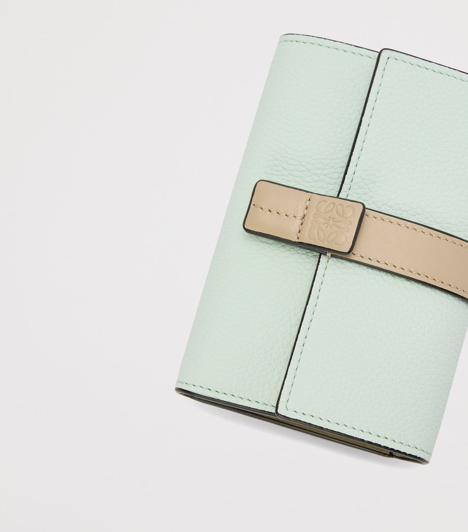 LOEWE Blue Small Calfskin Vertical Wallet