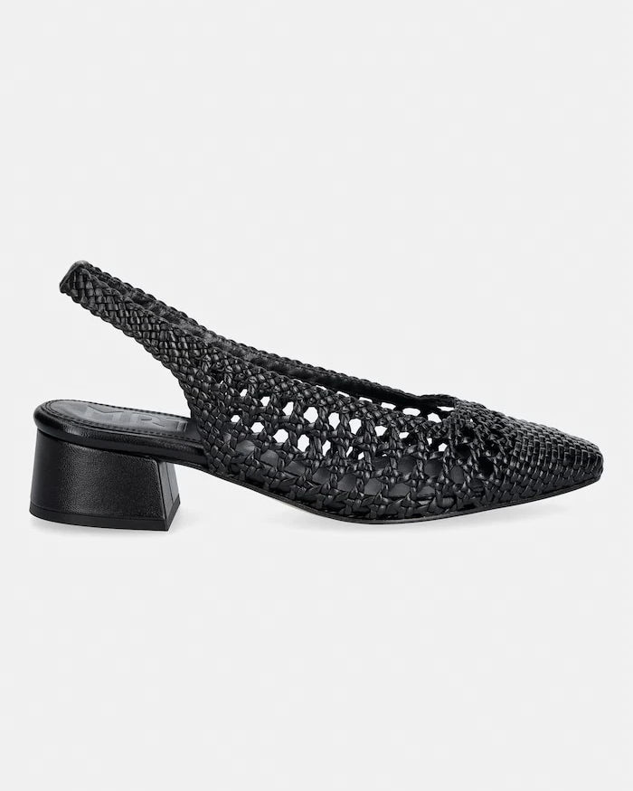 Souliers Martinez açık topuklu kalın topuklu deri NOVA TARRAGONA ayakkabı