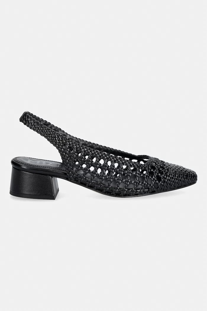 Souliers Martinez açık topuklu kalın topuklu deri NOVA TARRAGONA ayakkabı