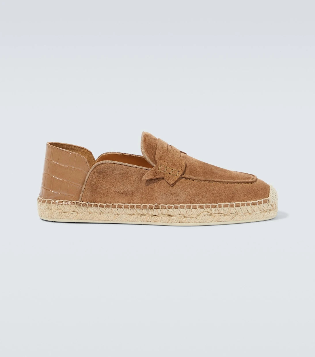 Christian Louboutin - Paquepapa No Back suede espadrilles