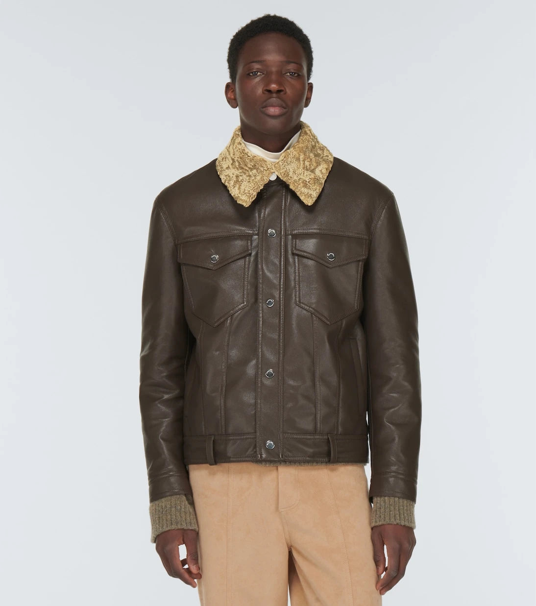 Nanushka - Boyce regenerated leather jacket