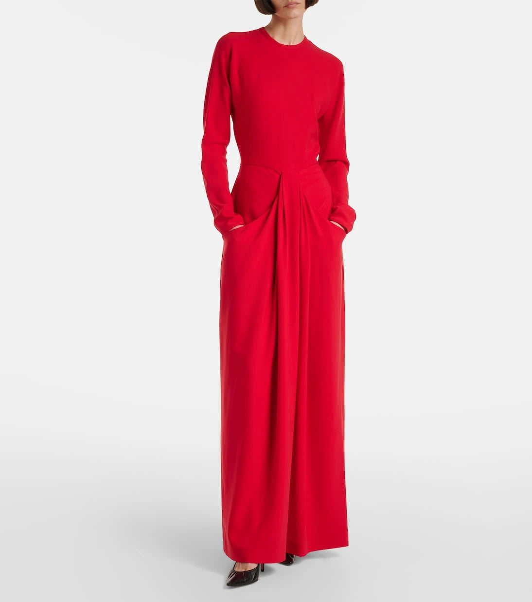 The Row - Anselm draped jersey maxi dress