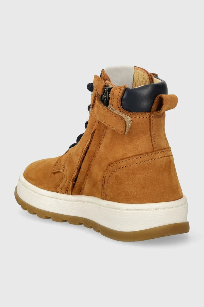 Детски половинки обувки от велур Pom D'api FLOW BOOTS