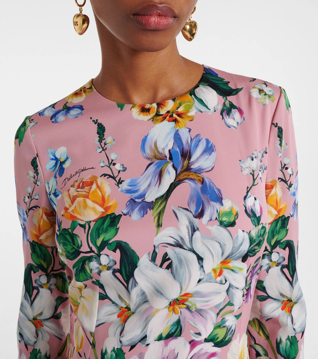 Dolce&Gabbana - Floral silk-blend midi dress