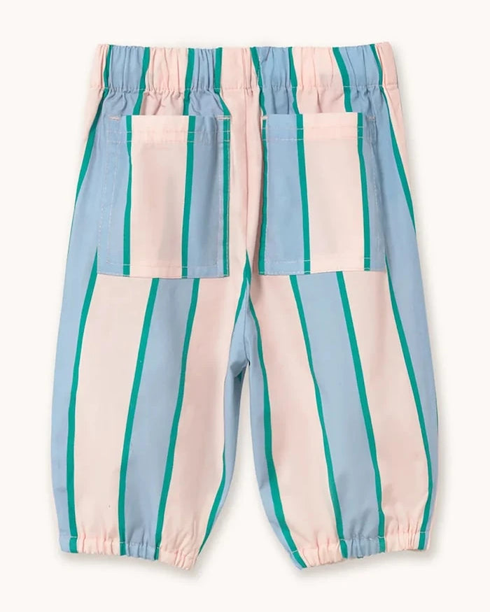 Детски памучен панталон Tinycottons RETRO STRIPES POPLIN BABY PANT