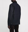 PAIGE Navy Corduroy-Collar Pauler Denim Chore Jacket