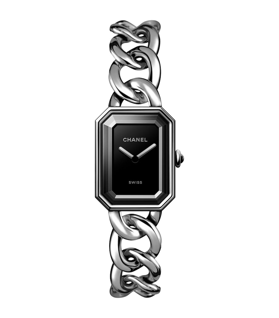CHANEL Large Steel Première Gourmette Chain Watch 20mm