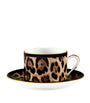 Dolce & Gabbana Casa Leopardo Teacup and Saucer