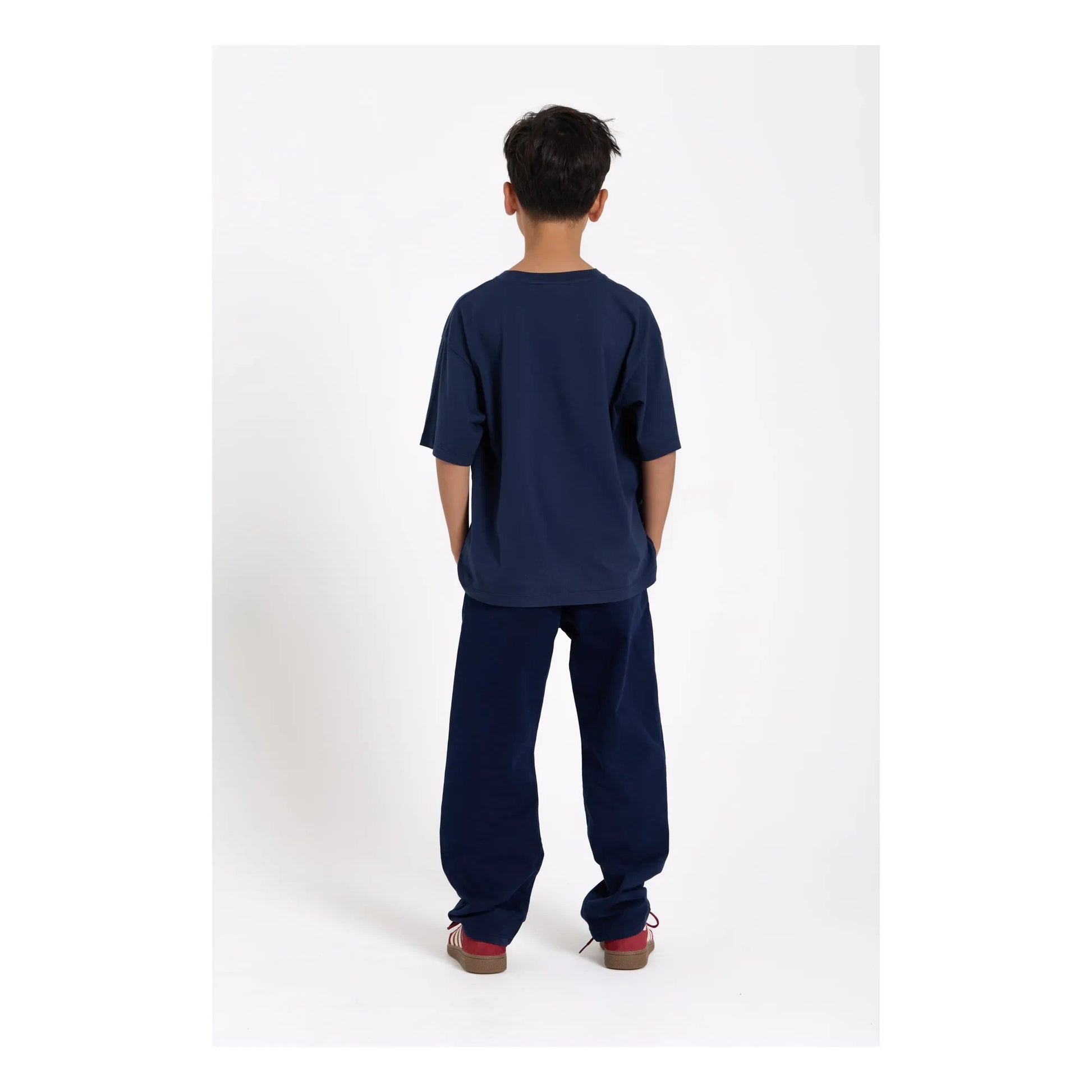 Smallable Kid - Nils Organic cotton T-shirt | Washed blue