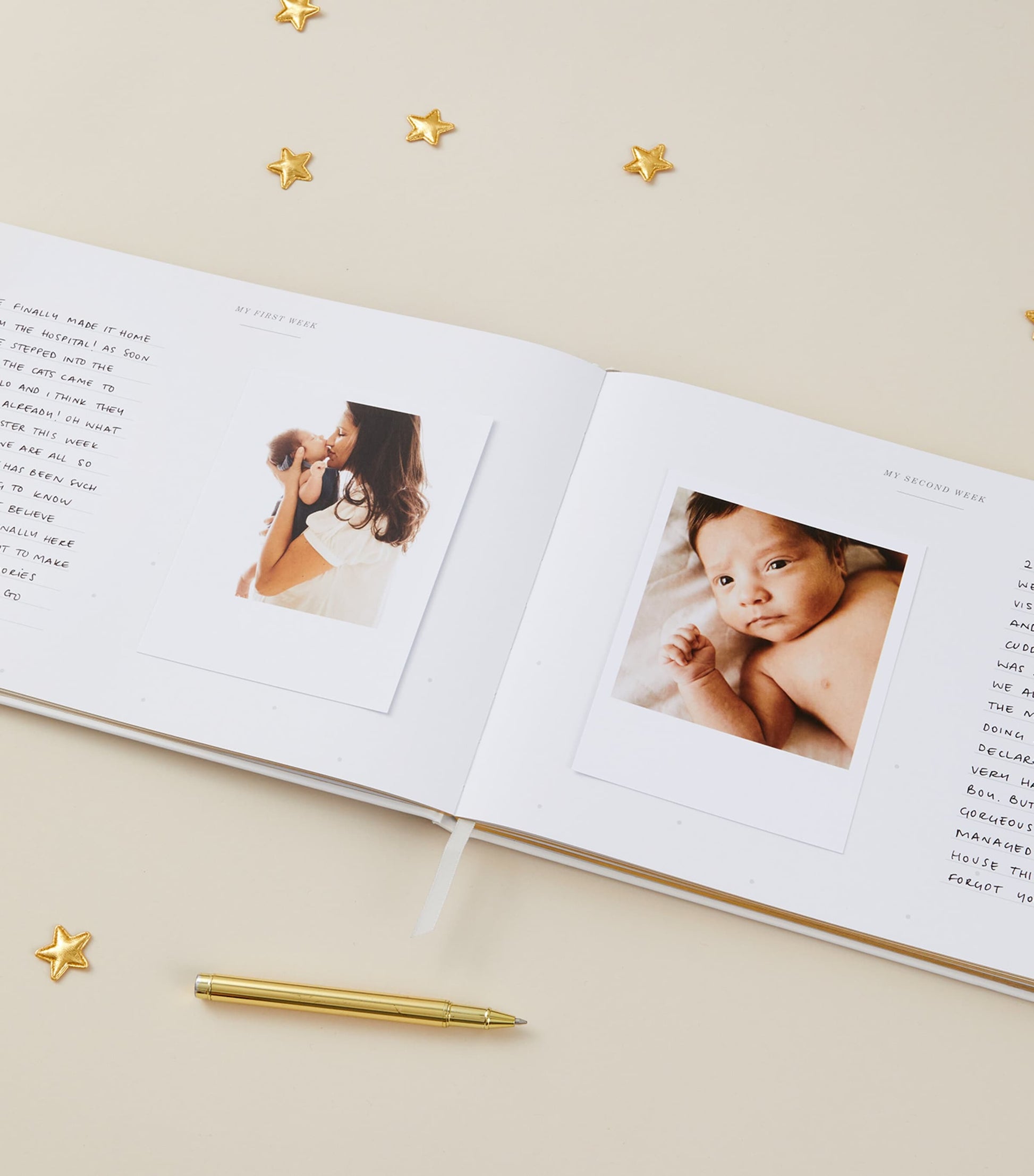 Blush and Gold My Baby Memory Book