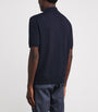 Canali Merino Wool Jacquard Polo Shirt
