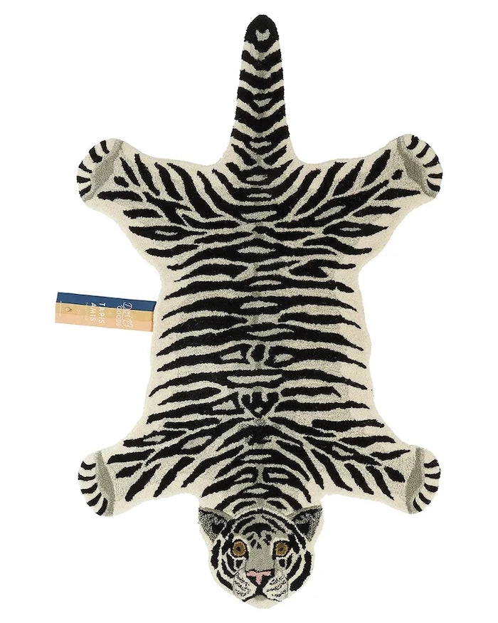 Doing Goods Snowy Tiger Yün Halı 150 x 90 x 2 cm