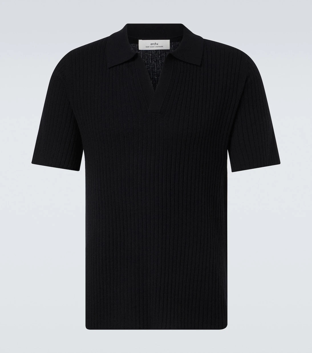 Arch4 - Ribbed-knit cashmere polo shirt
