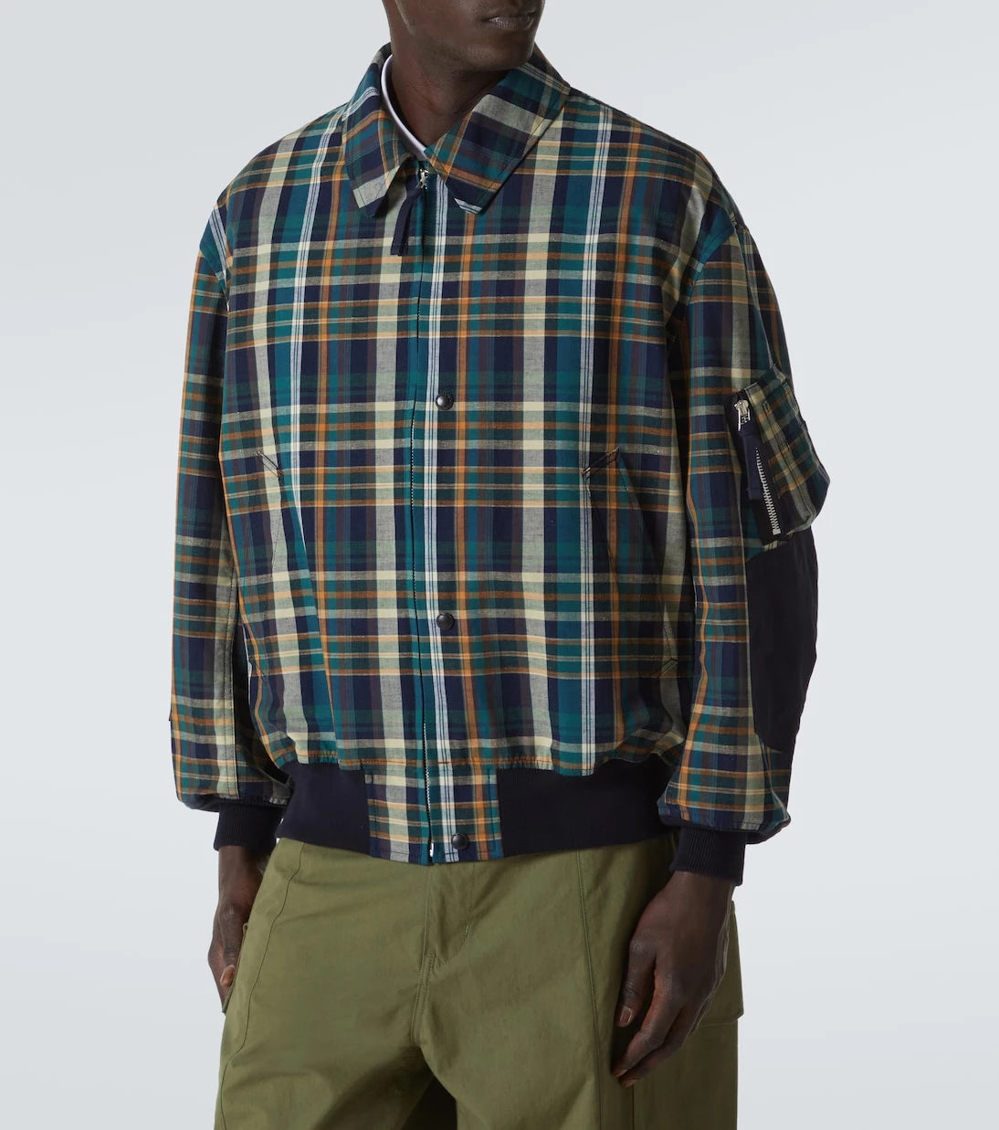 Comme des Garçons Homme - Checked cotton and linen blouson