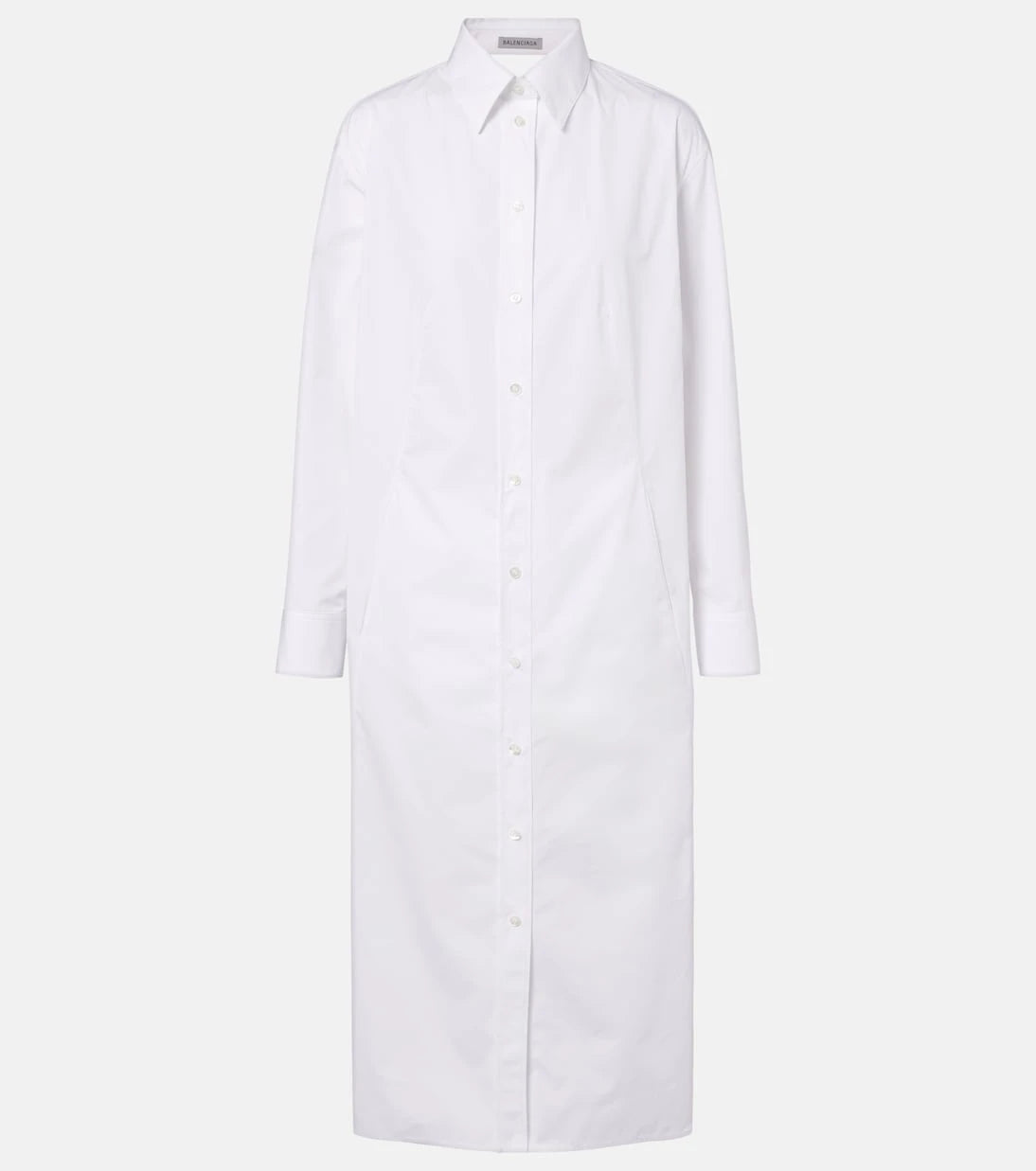 Balenciaga - Cotton poplin shirt dress