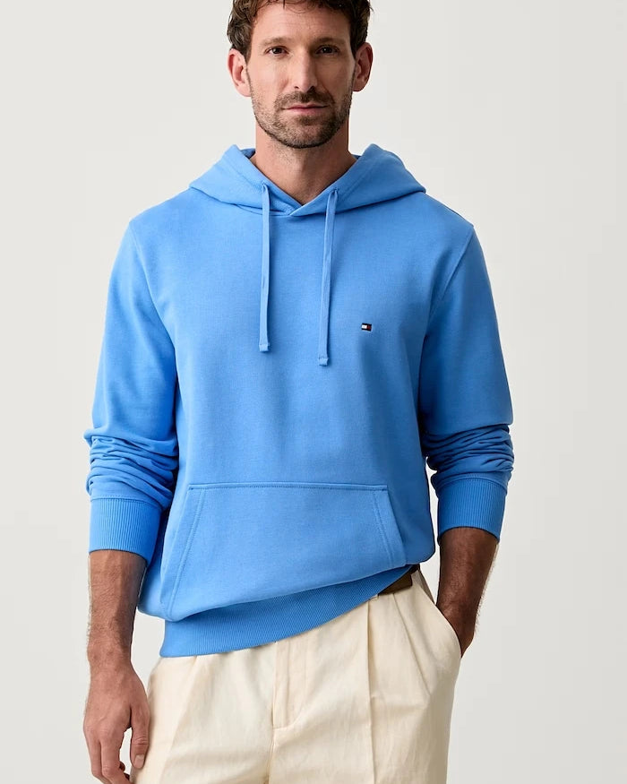 Tommy Hilfiger kapüşonlu erkek pamuklu sweatshirt