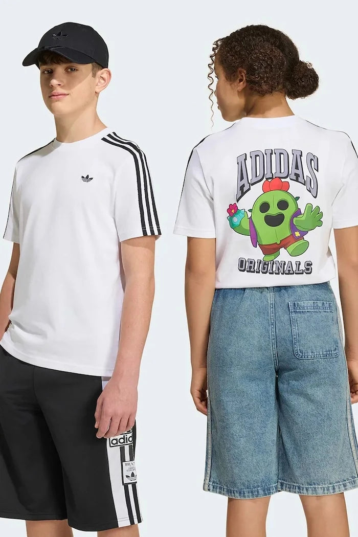 adidas Originals dikişsiz pamuklu çocuk tişörtü