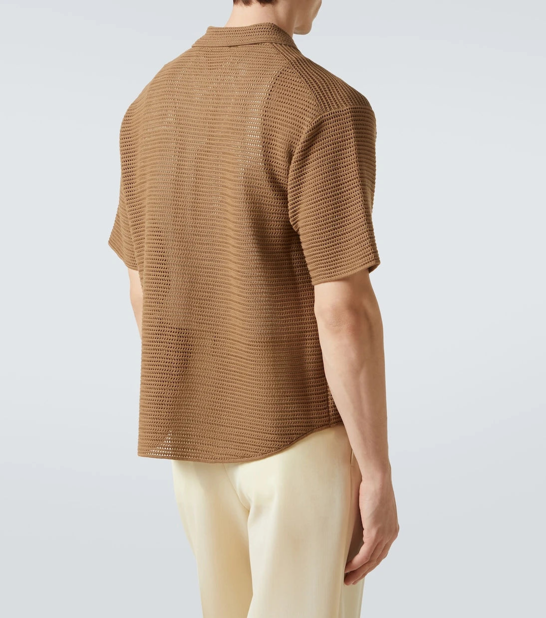Auralee - Knitted cotton mesh shirt
