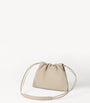 Leather Drawstring Cross-Body Bag