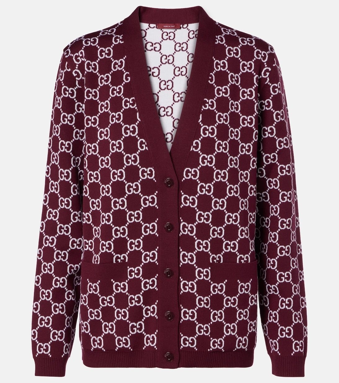 Gucci - GG reversible wool-blend jacquard cardigan