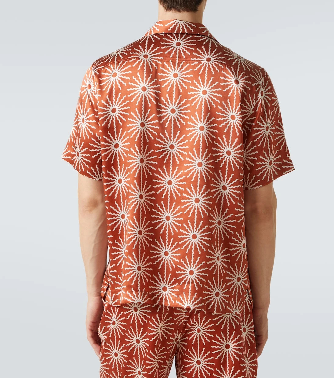 Frescobol Carioca - Roberto printed silk bowling shirt