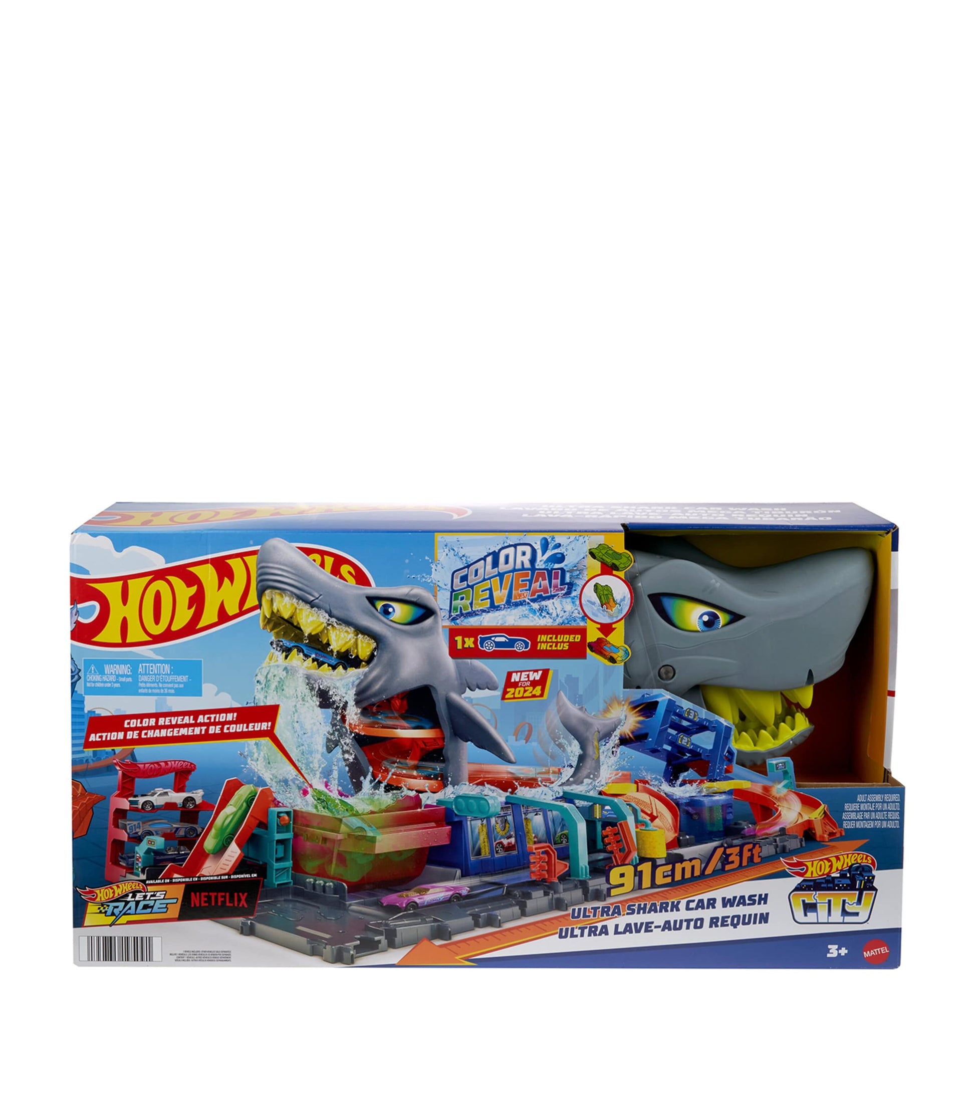 Hot Wheels City Ultra Shark Car Wash Set (91cm)