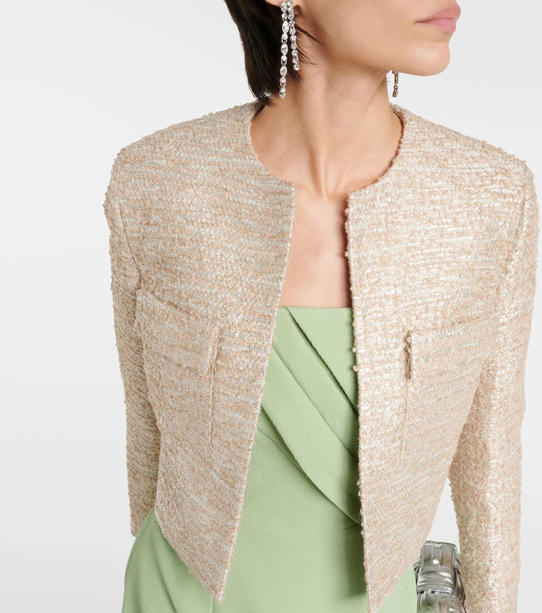 Emilia Wickstead - Pheblia cropped tweed jacket