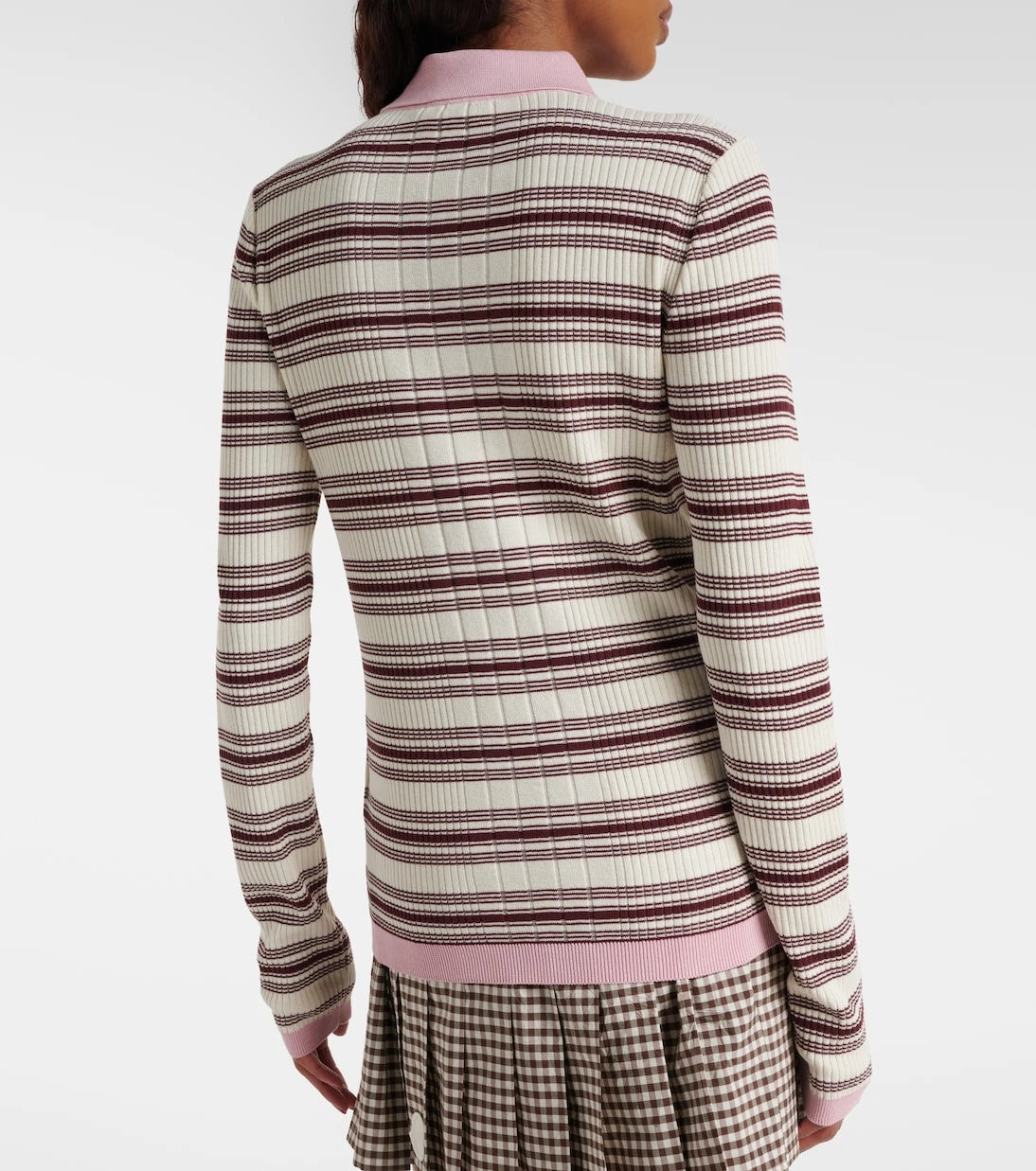 Moncler - Striped cotton polo shirt