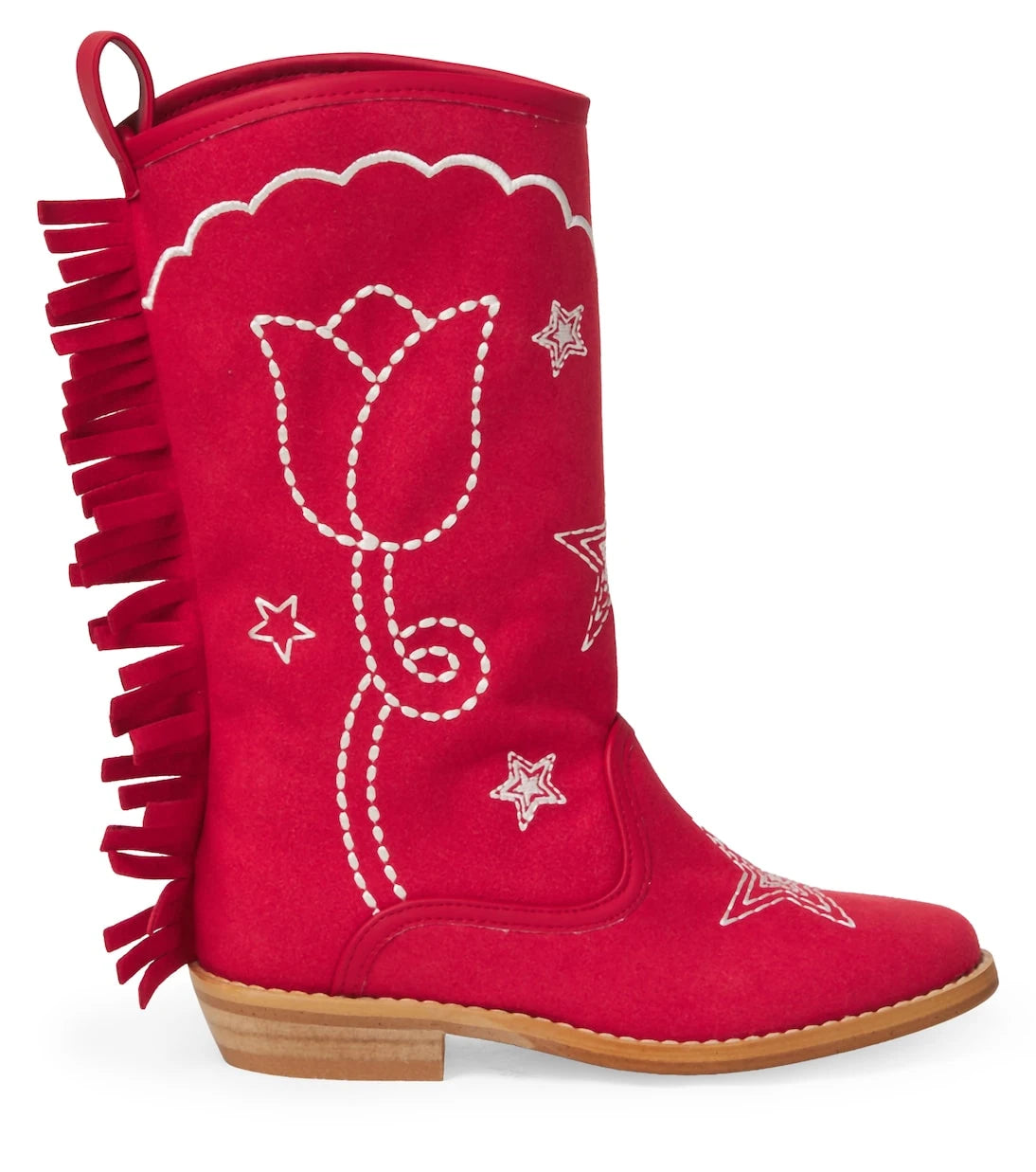 Stella McCartney Kids - Embroidered fringed cowboy boots