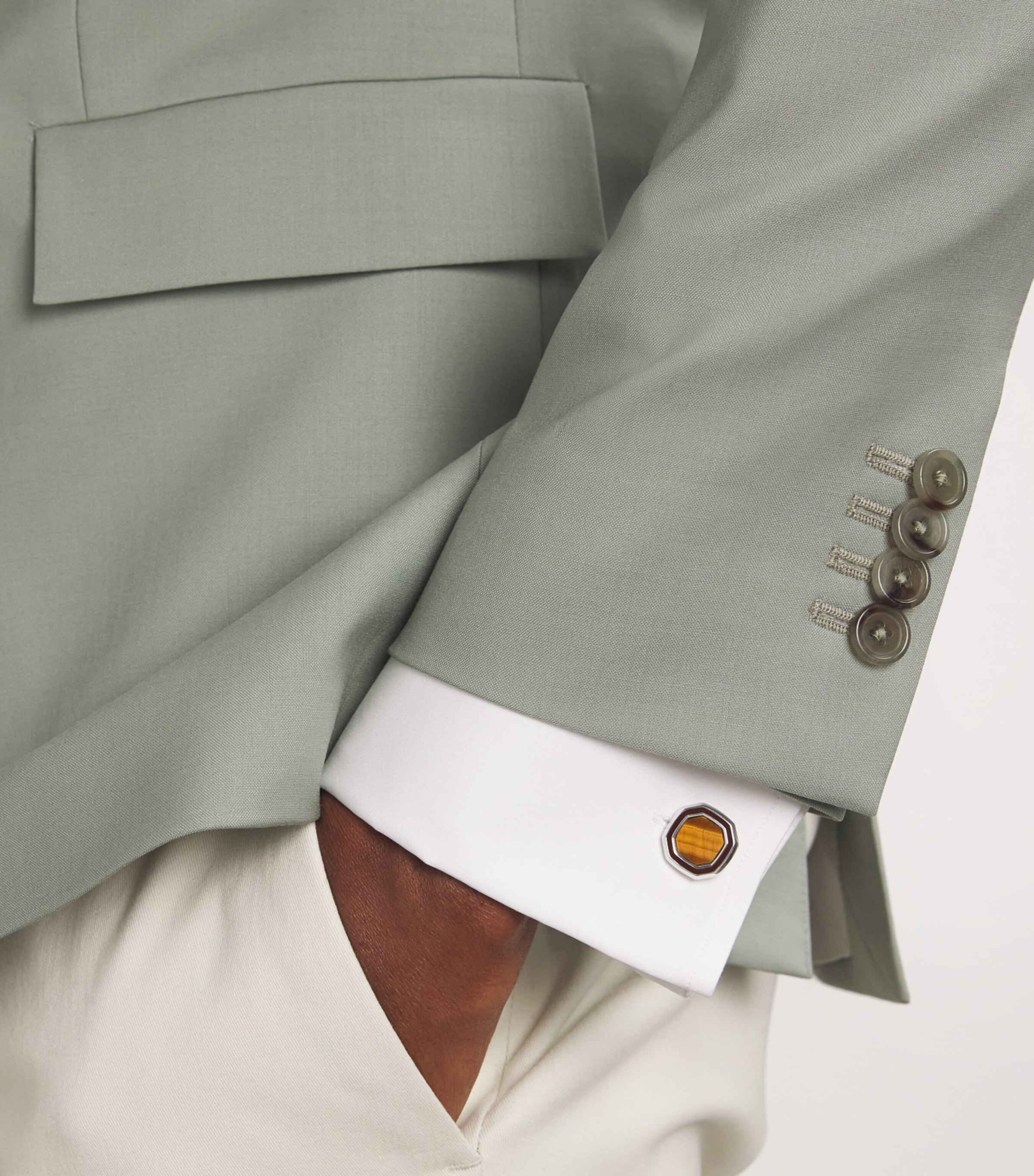 Palladium-Plated Pen and Cufflinks Set