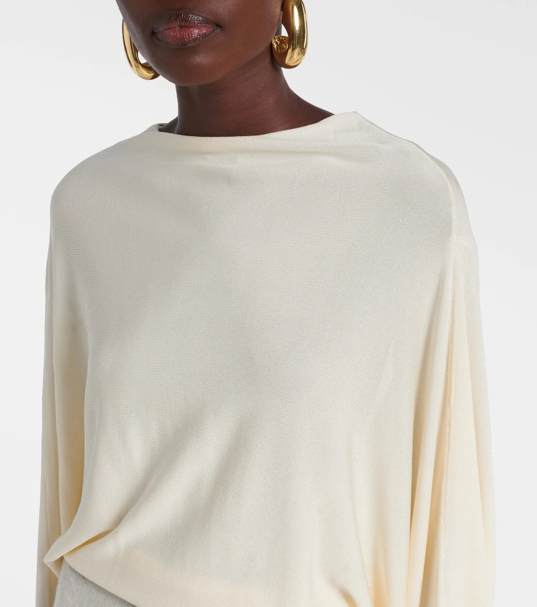 Aya Muse - Open-back sheer maxi dress