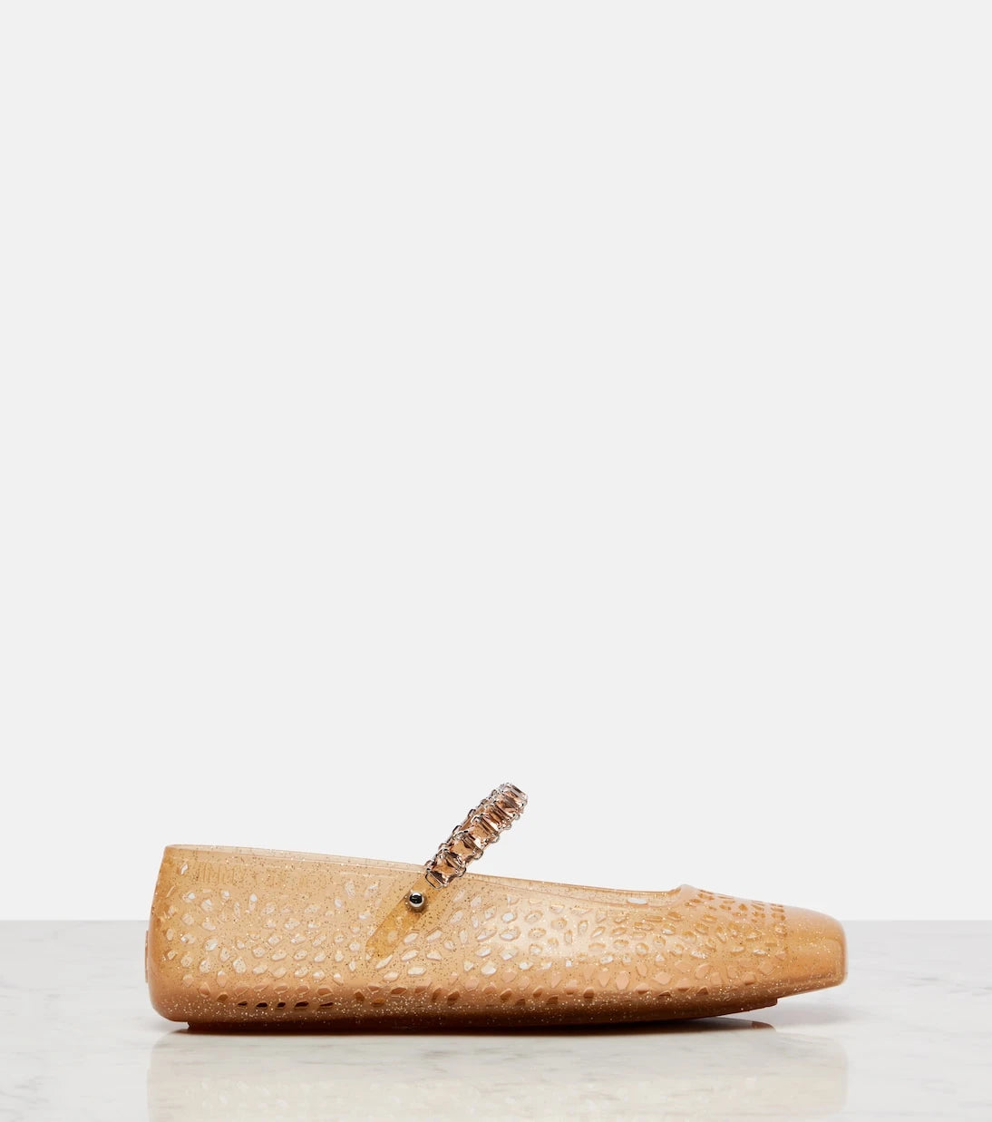 Jimmy Choo - Jelly crystal-embellished ballet flats