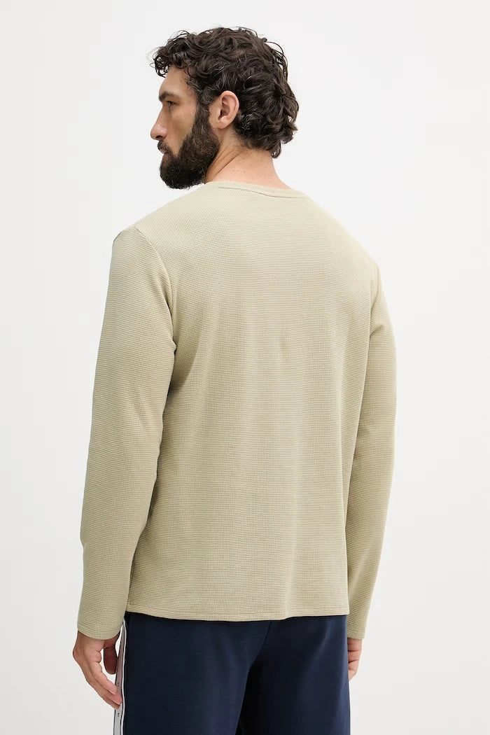 BOSS мъжки с памук Waffle LS-Shirt