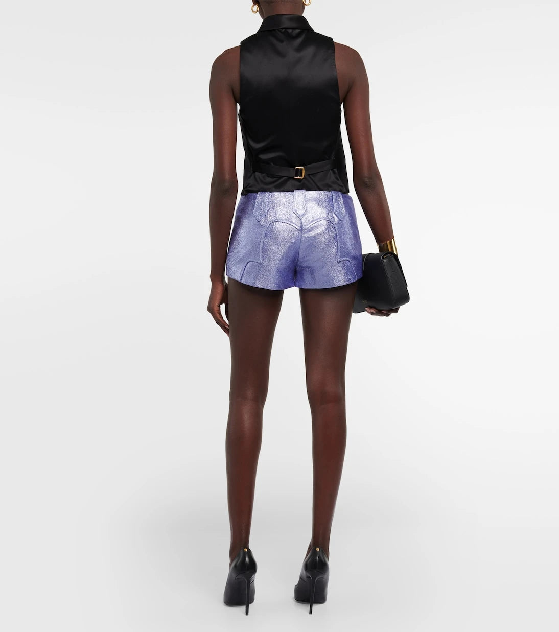Tom Ford - Iridescent sablé shorts