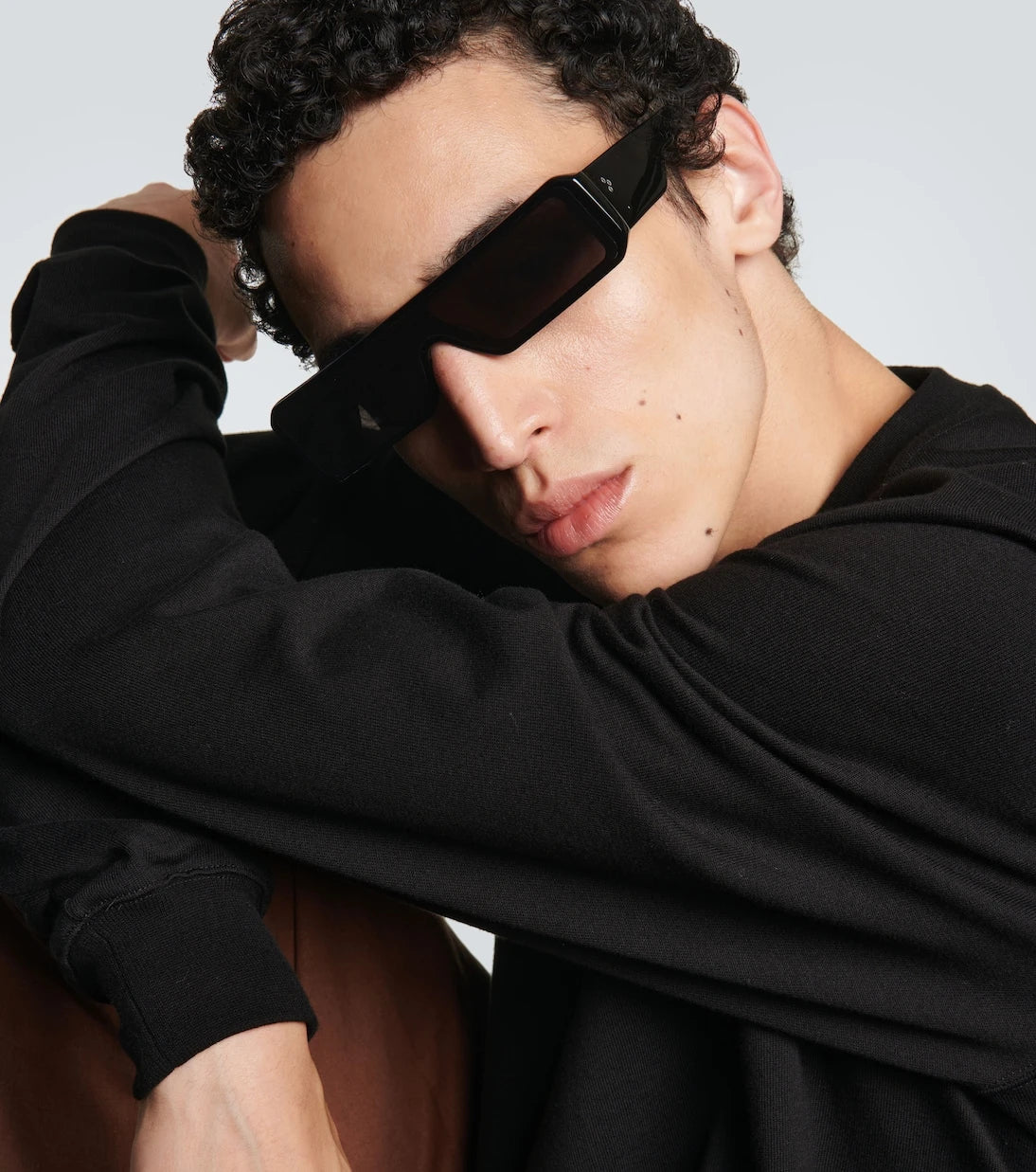 Rick Owens - Gethsemane rectangular sunglasses