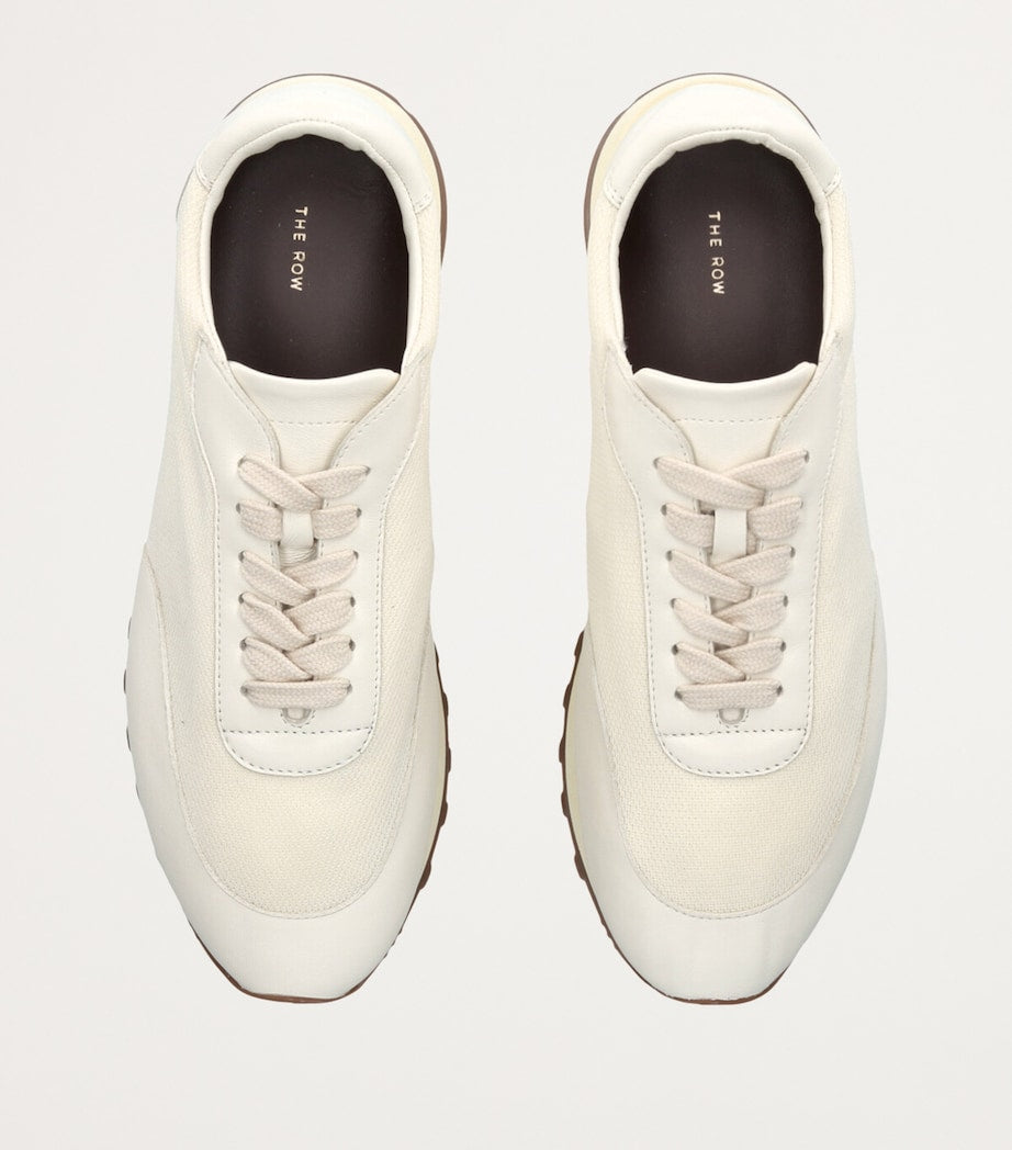 The Row White Owen Runner Sneakers