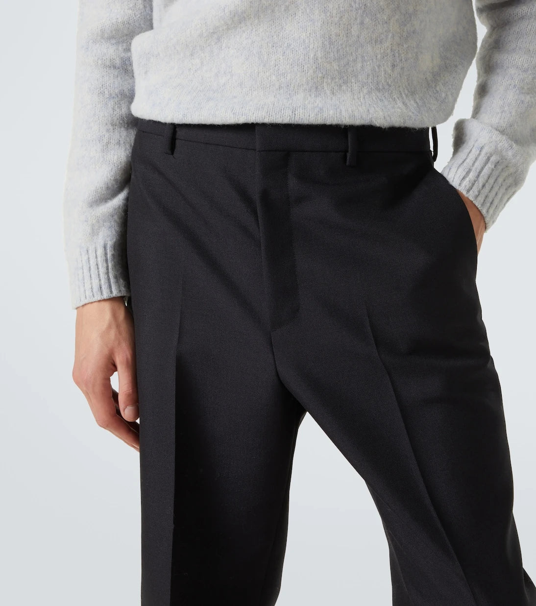 Prada - Mohair and wool slim pants