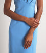 E.STOTT Blue Wool Mila Midi Dress