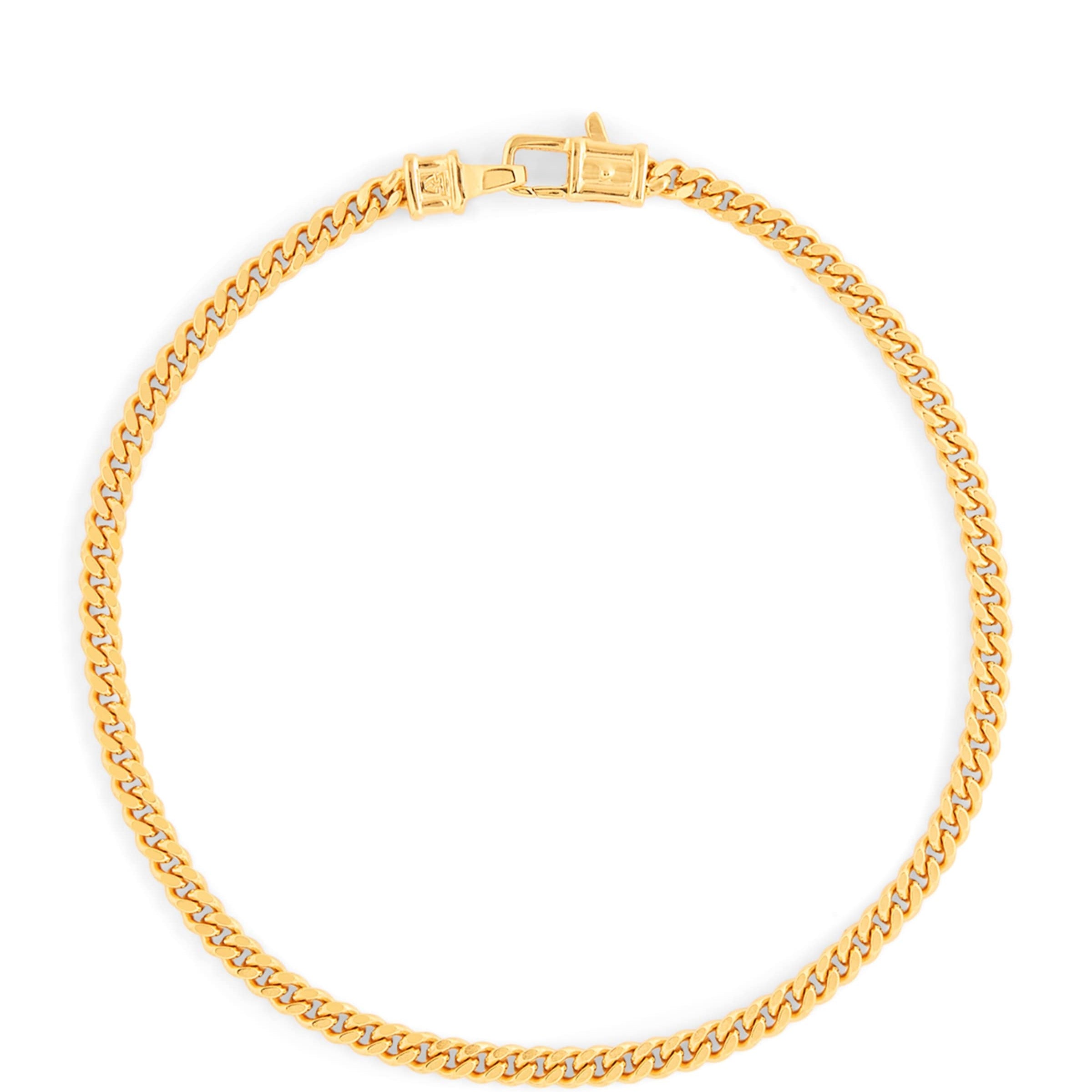 Medium Gold-Plated Curb Chain Bracelet