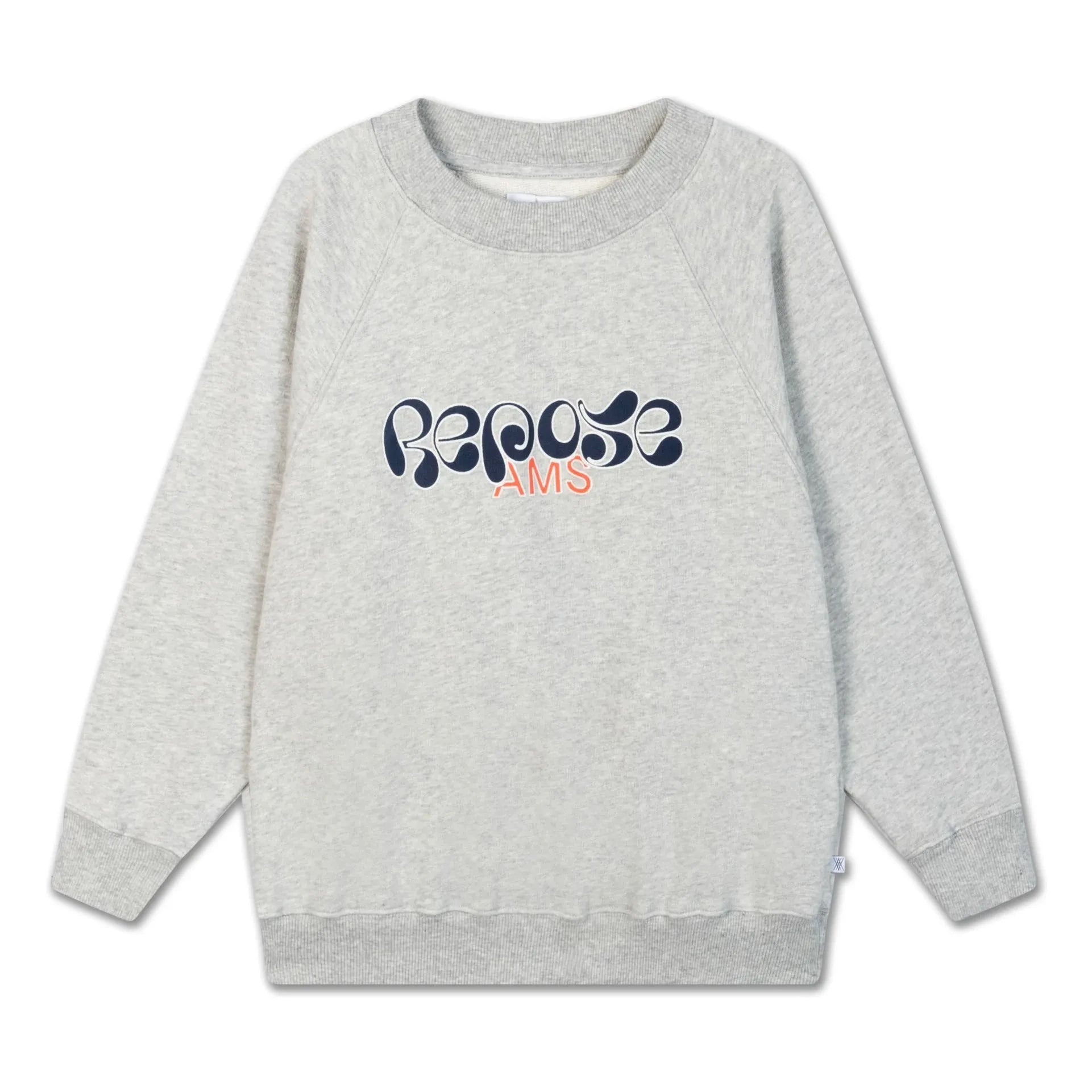 Repose AMS - Organic cotton logo sweatshirt | Heather grey