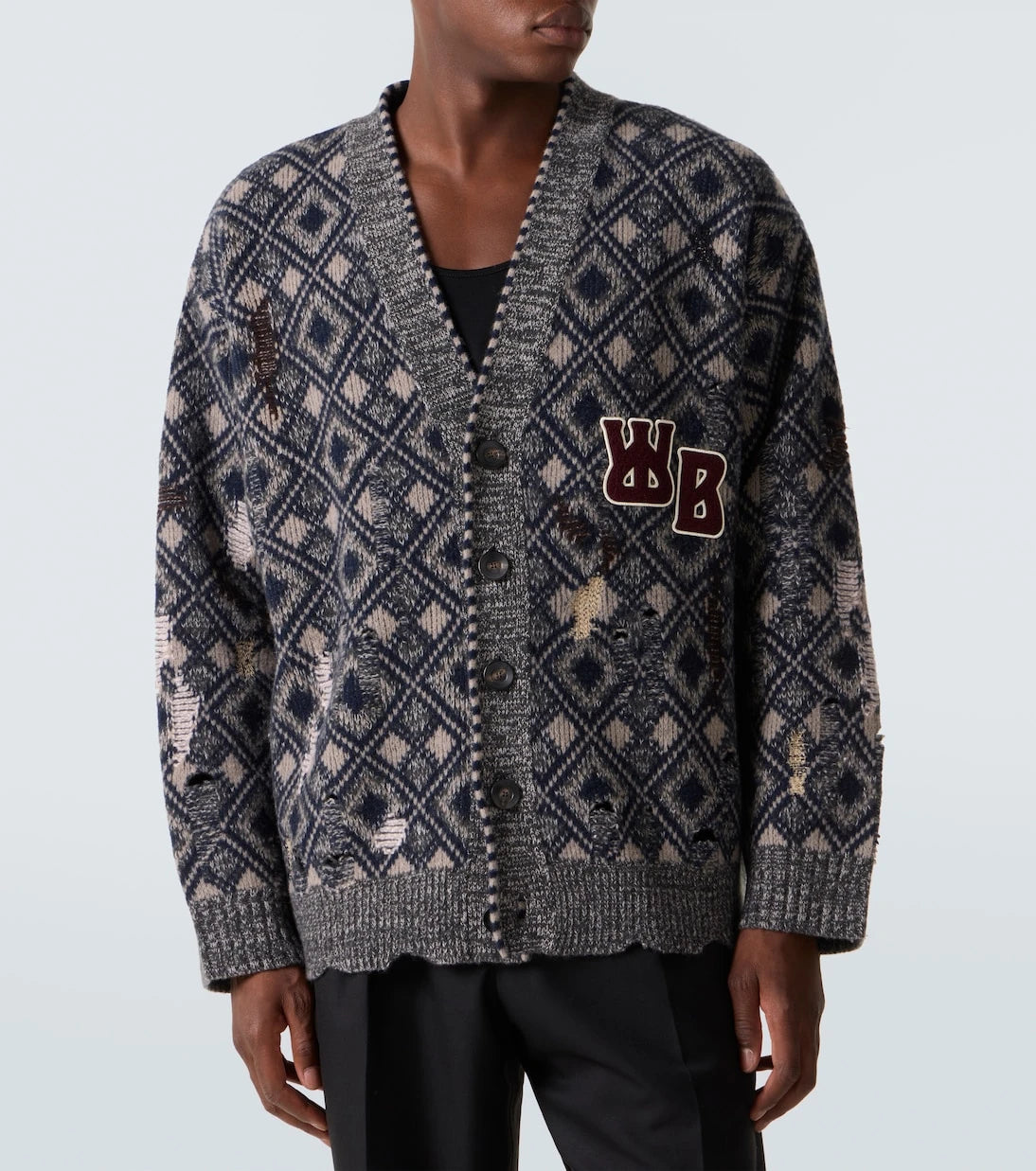 Wales Bonner - Sibling oversized wool cardigan