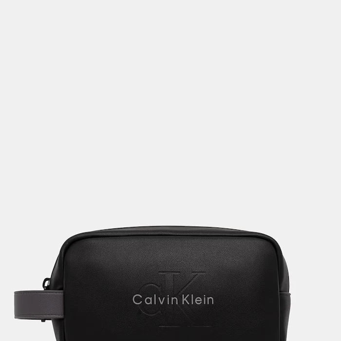 Calvin Klein Erkek Suni Deri Kozmetik Çantası