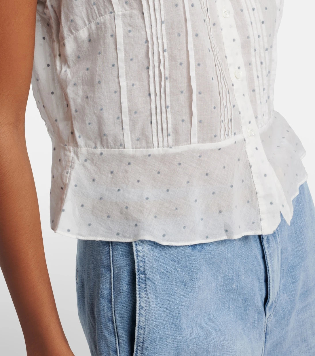 Dôen - Oleta polka-dot cotton top