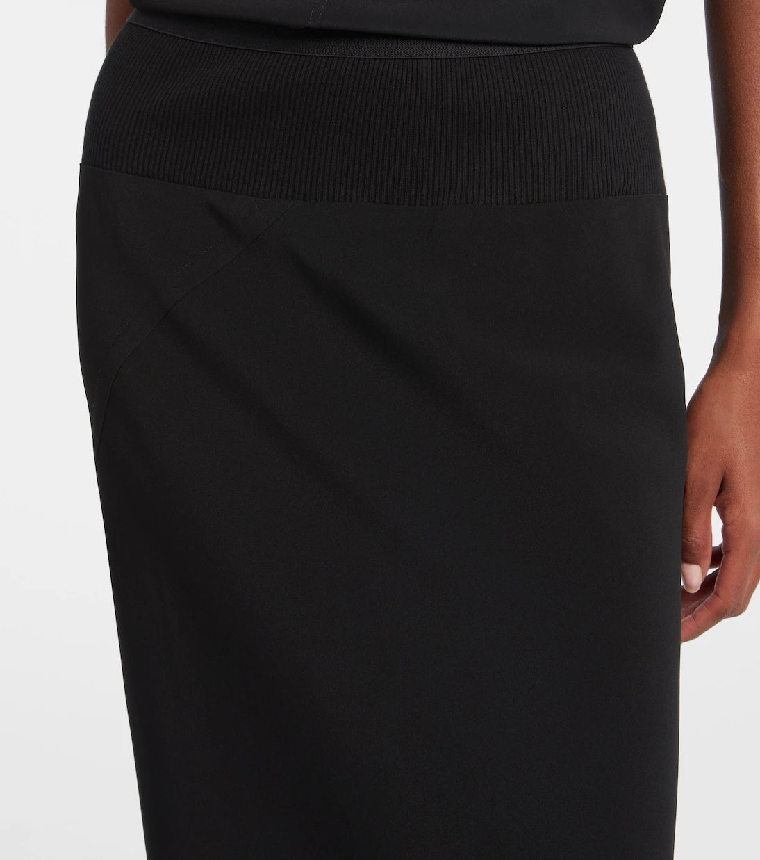 Rick Owens - Saten midi etek