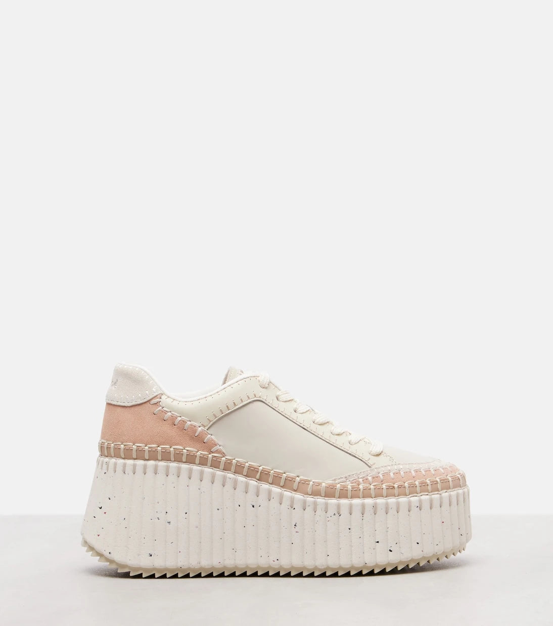Chloé - Nama leather wedge sneakers