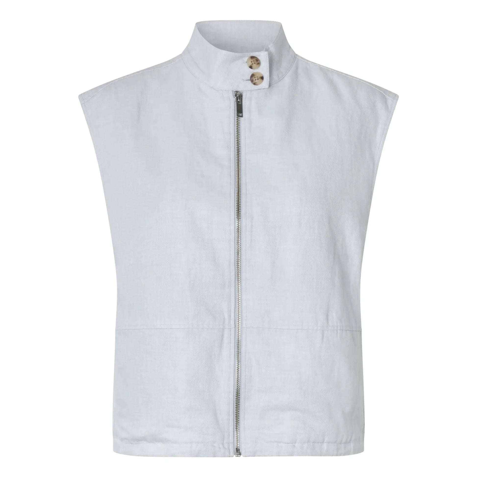 Samsoe Samsoe - Sakaila Linen and Organic Cotton Jacket | Light grey