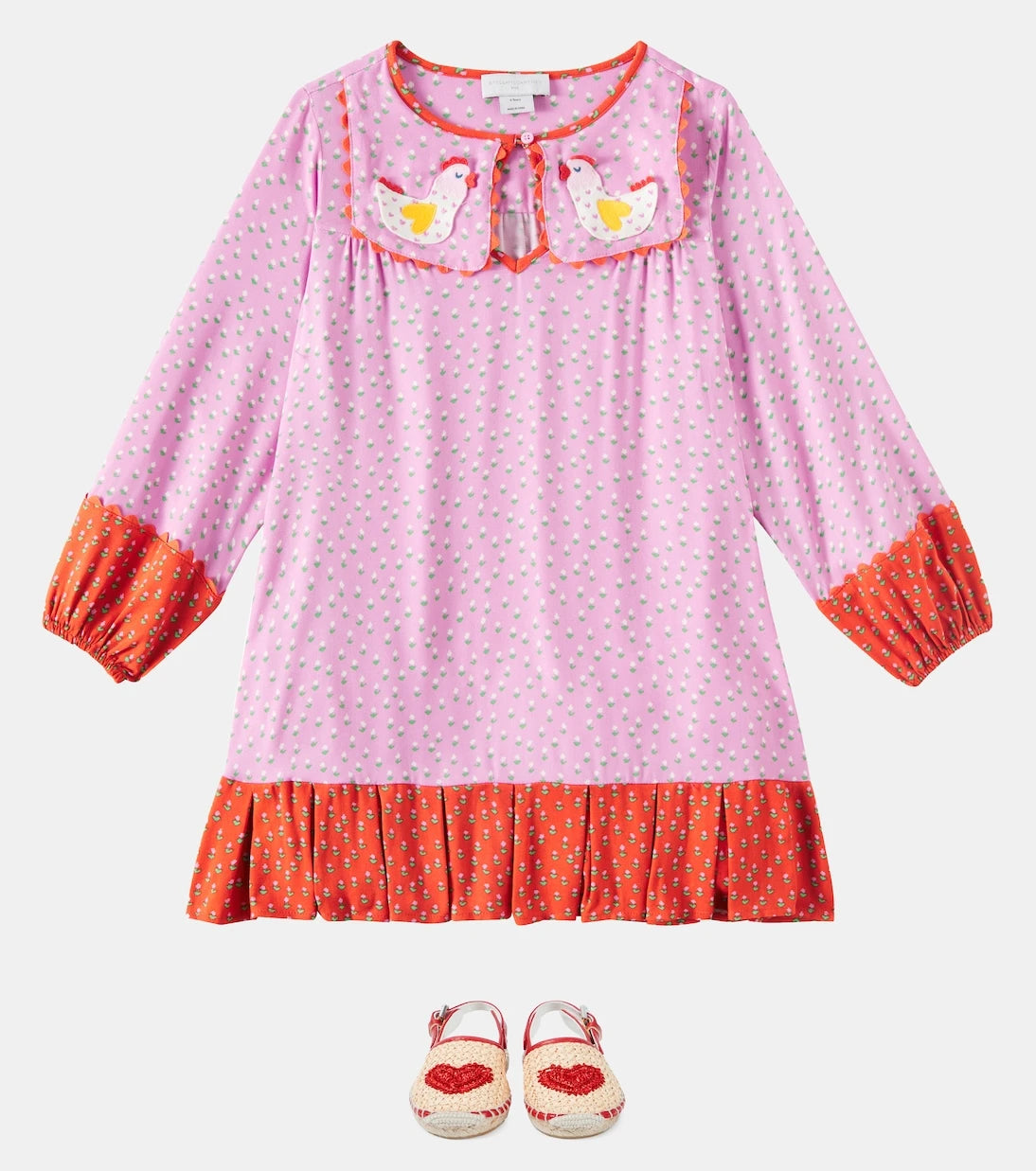 Stella McCartney Kids - Embroidered twill dress