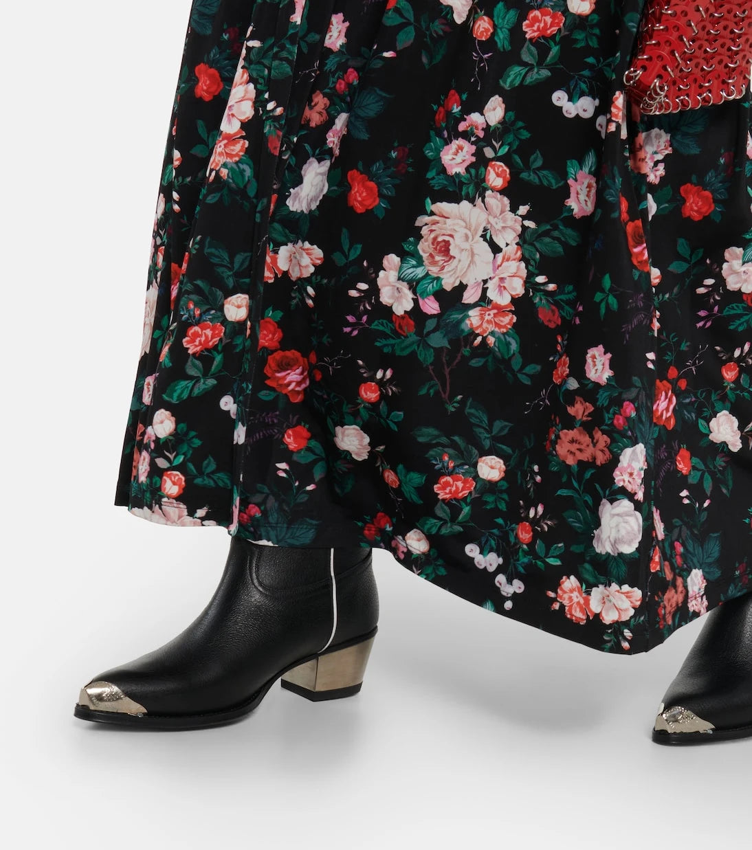 Rabanne - Floral corset maxi dress