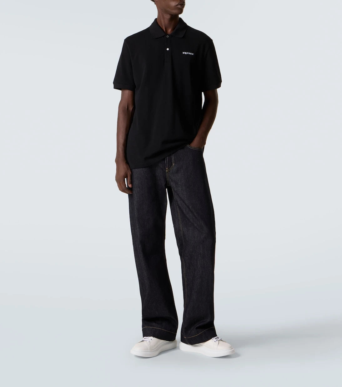 McQueen - Oversized leather sneakers